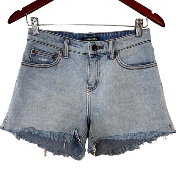 Billabong Drift Away Frayed Denim Shorts - Picture 5 of 12